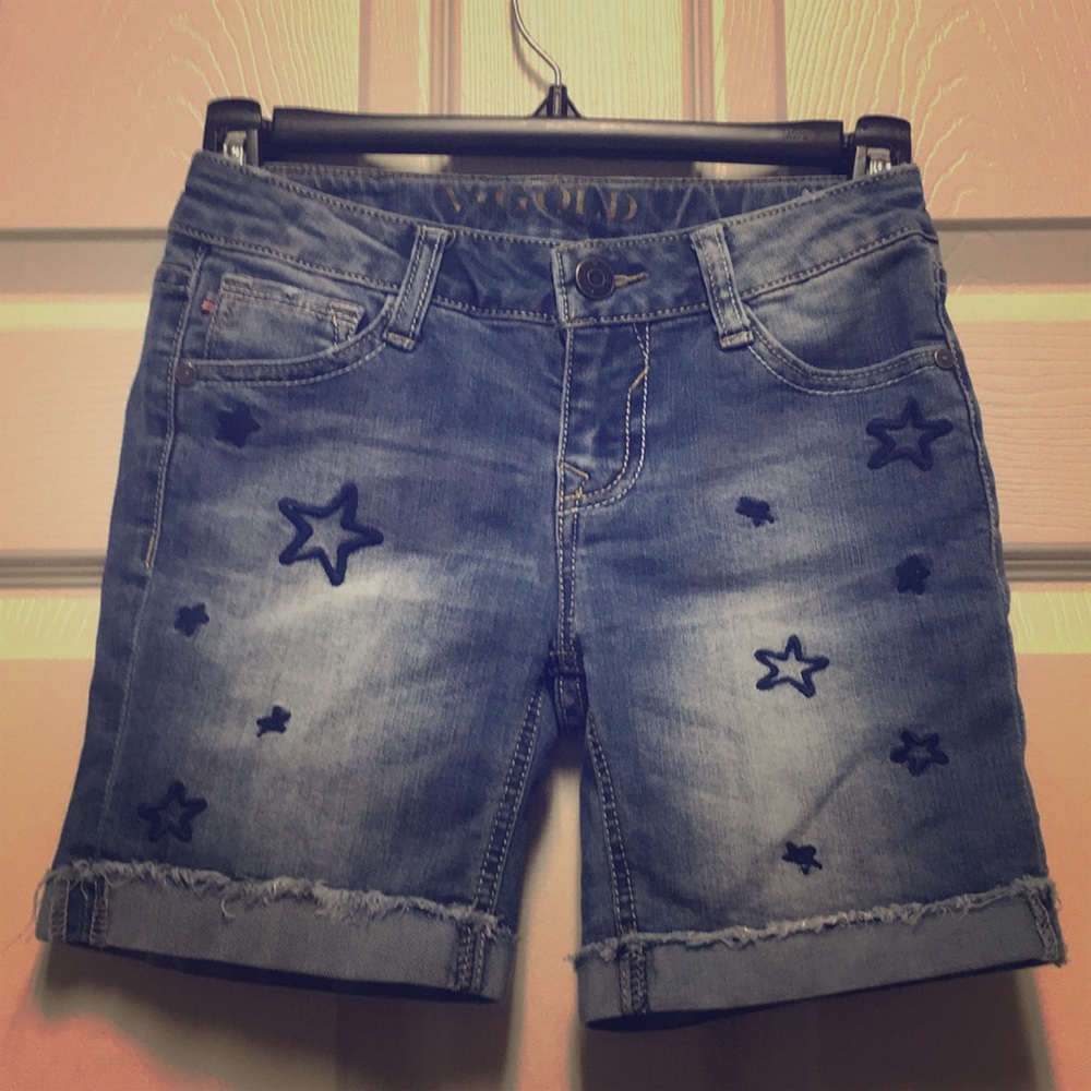 Girls Star V-GOLD Shorts